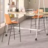 ARA│Tabouret Haut avec placet tissu