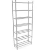 Rayonnages tubulaires│Rangement 7  rayons - H 250 cm│Montants galvanisés