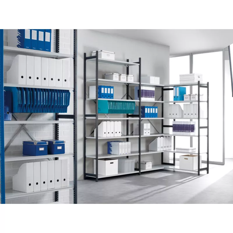 RAYONNAGE│Polyvalent L 90-120 x H 200-250 en métal│Montants Galvanisés ou Anthracite