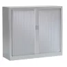 ARIV│Armoire rideau L 100-120 x H 105 cm│Acier unicolore - 5 décors à choix