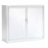 ARIV│Armoire rideau L 100-120 x H 105 cm│Acier unicolore - 5 décors à choix