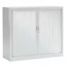 ARIV│Armoire rideau L 100-120 x H 105 cm│Acier unicolore - 5 décors à choix