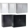 ARIV│Armoire rideau L 100-120 x H 105 cm│Acier unicolore - 5 décors à choix