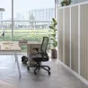 CLASSIF│Armoires à rideau bicolore L100-120 x H 198 cm│Acier/Décor bois
