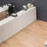CLASSIF│Armoires à rideau bicolore L100-120 x H 102 cm│3 couleurs d'acier/ 5 décor bois