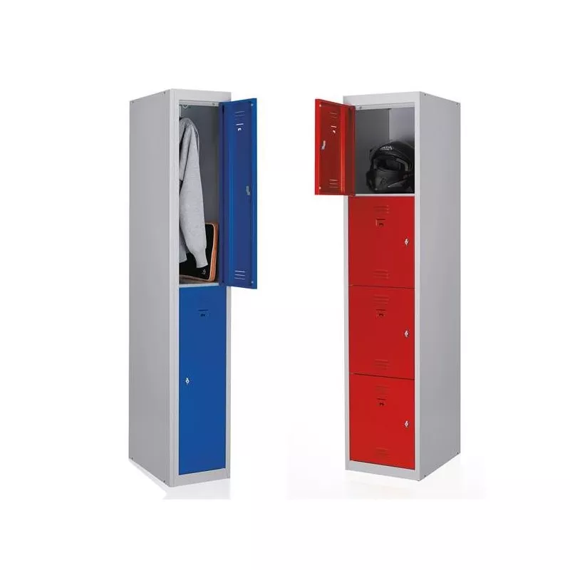 VESTIAIRES│Spécifiques 2 ou 4 cases│Gris clair/ 2 coloris à choix