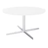 STAR│Table Basse ronde│Noir ou Blanc/Chromé