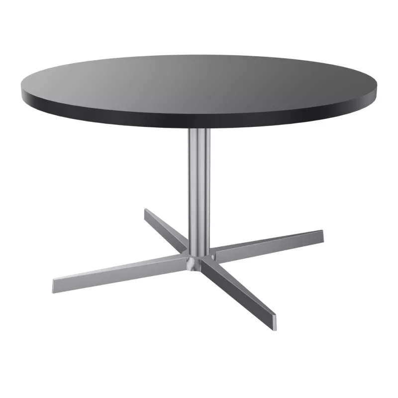 STAR│Table Basse ronde│Noir ou Blanc/Chromé