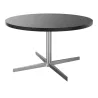 STAR│Table Basse ronde│Noir ou Blanc/Chromé