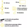 ENVOL ONE│Gamme bureau électrique 4 mémoires simple motorisation