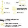 ENVOL EVO│Gamme bureau électrique 4 mémoires double motorisation