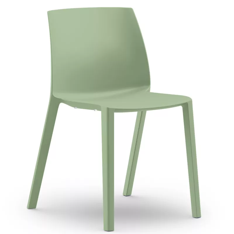 SOLÉO│Chaise collectivité│Sans accoudoirs│int-éxt.│5 coloris