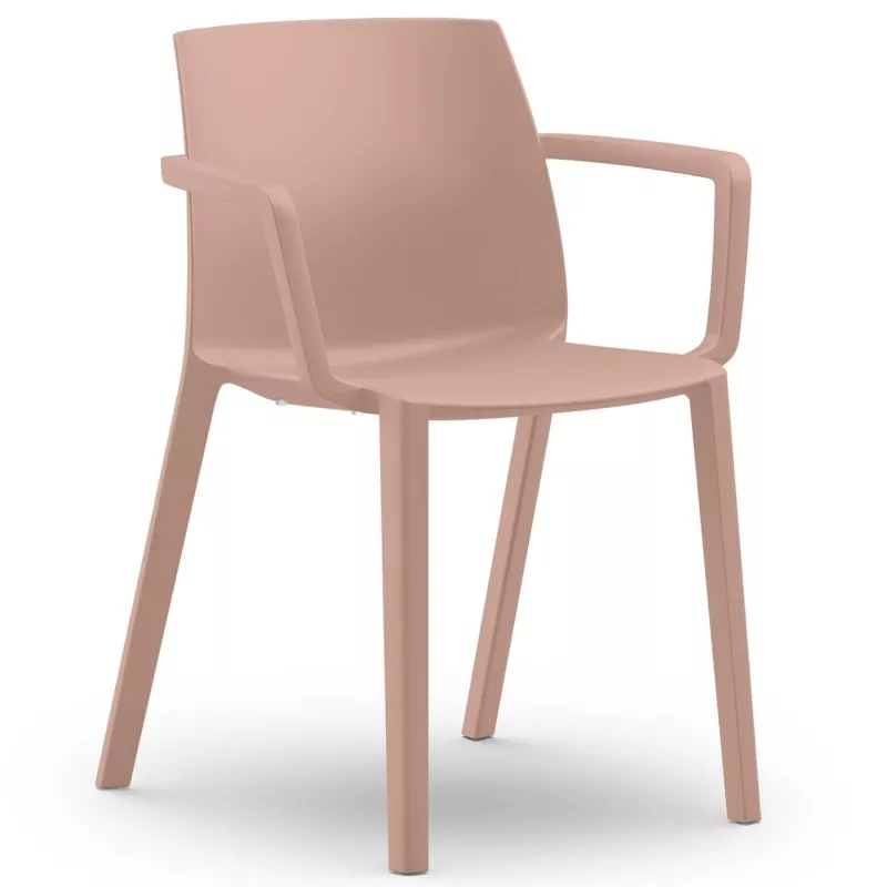SOLÉO│Chaise collectivité│Avec accoudoirs│int-éxt.│5 coloris