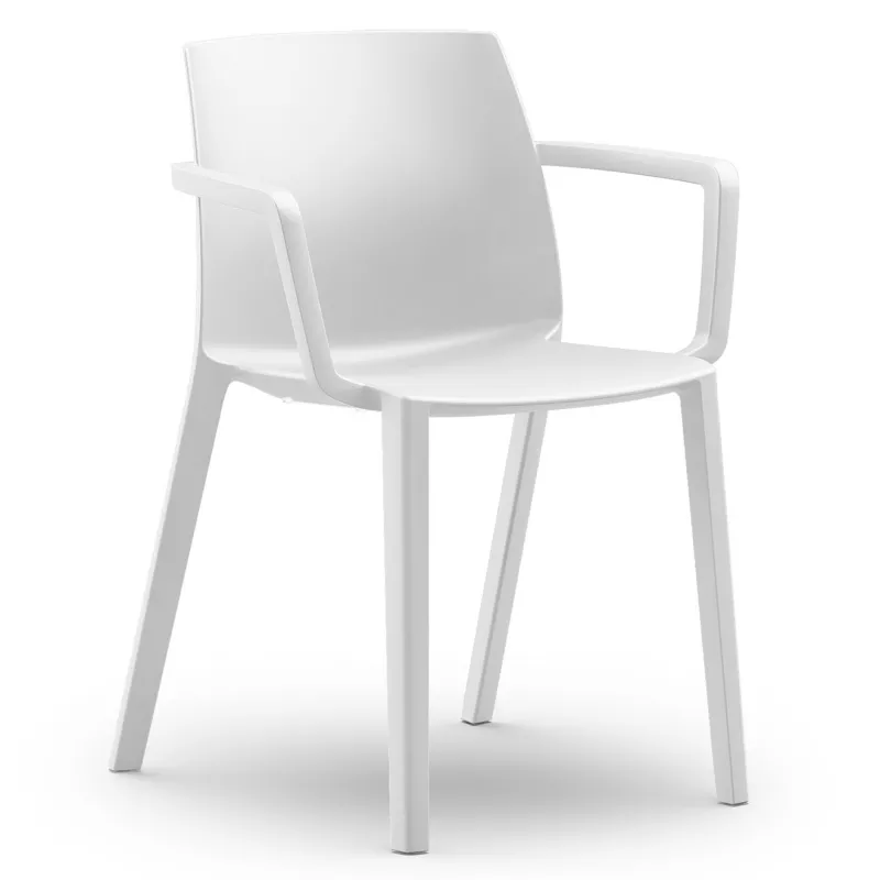 SOLÉO│Chaise collectivité│Avec accoudoirs│int-éxt.│5 coloris