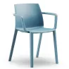 SOLÉO│Chaise collectivité│Avec accoudoirs│int-éxt.│5 coloris
