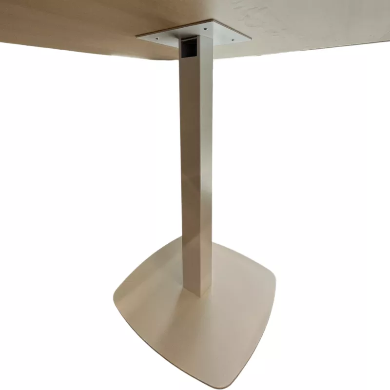 WORKING│Table haute - Tonneau 6 à 8 personnes│Chêne clair/Blanc