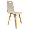 EVASION│Chaise en bois 4 pieds│Blanc / Hêtre