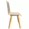 EVASION│Chaise en bois 4 pieds│Blanc / Hêtre