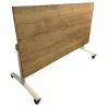 FOLD│Table abattante 160x80│Chêne brut/Acier blanc