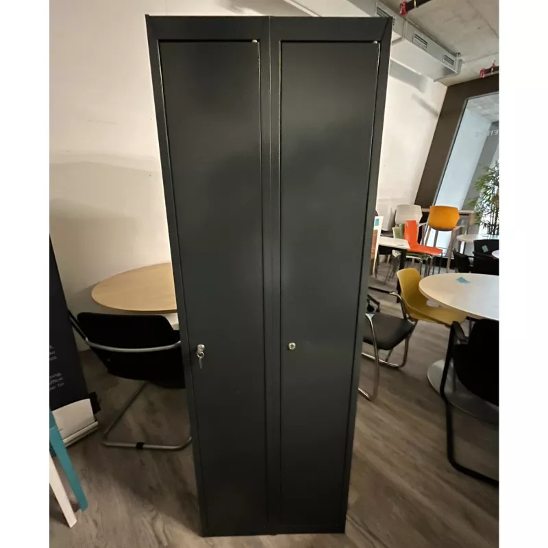 EOL│Vestiaire L 60 x p 50 x H 180 cm - 2 casiers - Industrie Propre │Gris anthracite