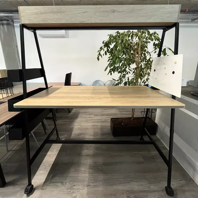ALTO COWORKING│Stations de travail mobiles│profondeur 90 cm - Nebraska/Noir