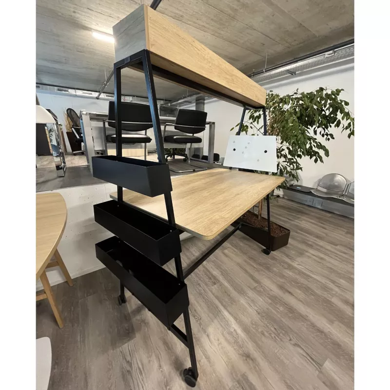 ALTO COWORKING│Stations de travail mobiles│profondeur 90 cm - Nebraska/Noir
