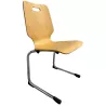 TIC│Chaise pieds appui sur table│Hêtre/Chromé