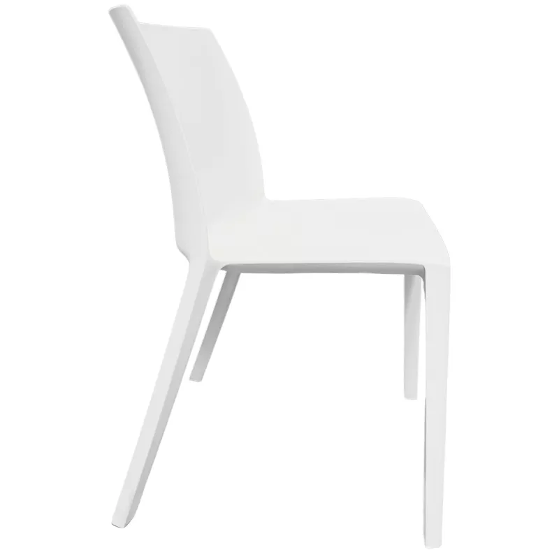 SOLÉO│Chaise collectivité│Sans accoudoirs│int-éxt.│Blanc Coco