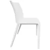 SOLÉO│Chaise collectivité│Sans accoudoirs│int-éxt.│Blanc Coco