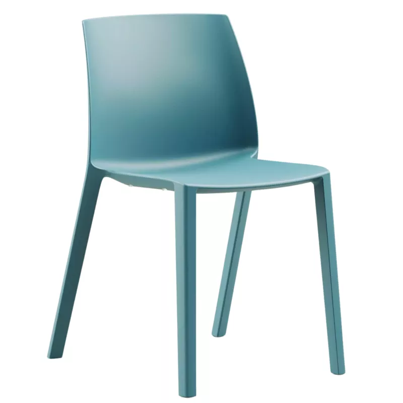 SOLÉO│Chaise collectivité│Sans accoudoirs│int-éxt.│5 coloris