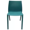 SOLÉO│Chaise collectivité│Sans accoudoirs│int-éxt.│Bleu Curaçao