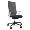 Fauteuil de travail Harmony Série Wave placet noir structure blanche