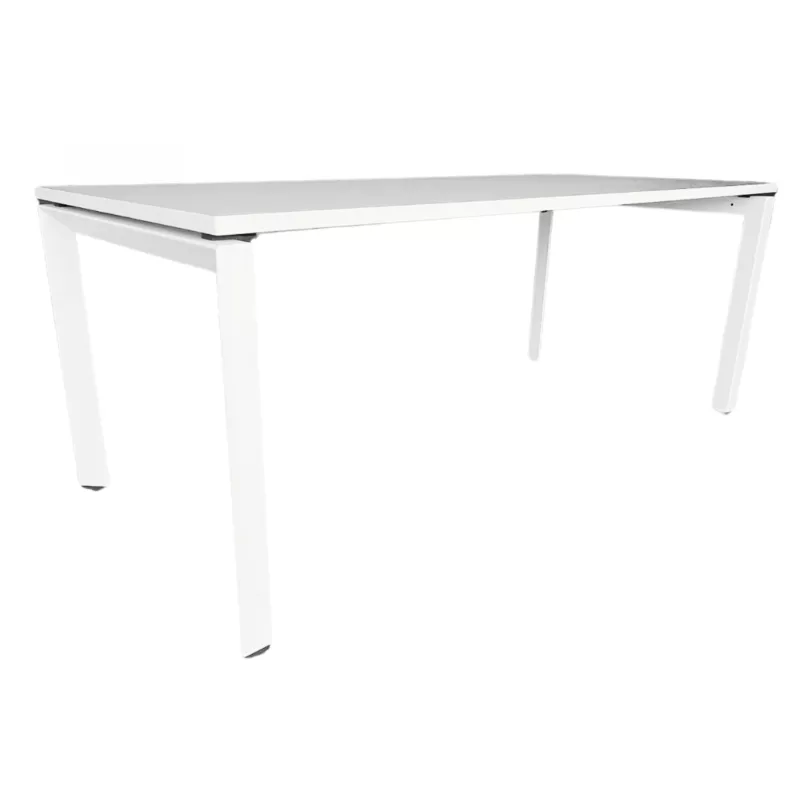 STEELCASE│FRAMEONE│Bureau droit Hauteur réglable L 180│Blanc/Blanc