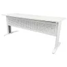 STAR│Bureau droit 180x70 - pied fixe│Blanc / Blanc