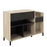 CHICAGO│Rangement Vinyles Niches & Tiroirs│40x115xh81 cm