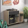 CHICAGO│Rangement Vinyles Niches & Tiroirs│40x115xh81 cm