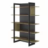 RUSSEL│Bibliothèque 5 tablettes│136x44xh180 cm