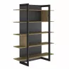 RUSSEL│Bibliothèque 5 tablettes│136x44xh180 cm