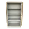 LO LISTA│Armoire portes battantes│L 80 x H 150 cm│Erable blanc/Gris alu