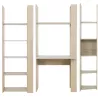 STRAW│Ensemble Bibliothèques + bureau│180x32/52xh175 cm