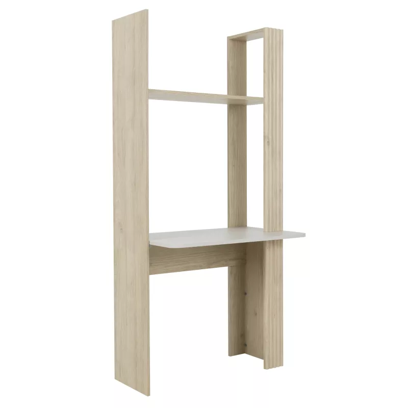 STRAW│Ensemble Bibliothèques + bureau│180x32/52xh175 cm