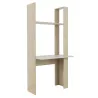 STRAW│Ensemble Bibliothèques + bureau│180x32/52xh175 cm