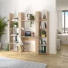 STRAW│Ensemble Bibliothèques + bureau│180x32/52xh175 cm