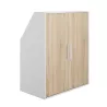 UNDER│Armoire sous pente 2 portes│Chêne│40x80xh110/70 cm
