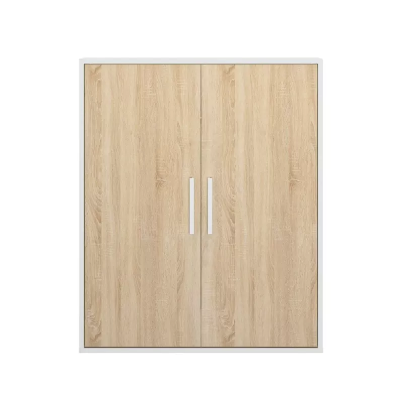 UNDER│Armoire sous pente 2 portes│Chêne│40x80xh110/70 cm