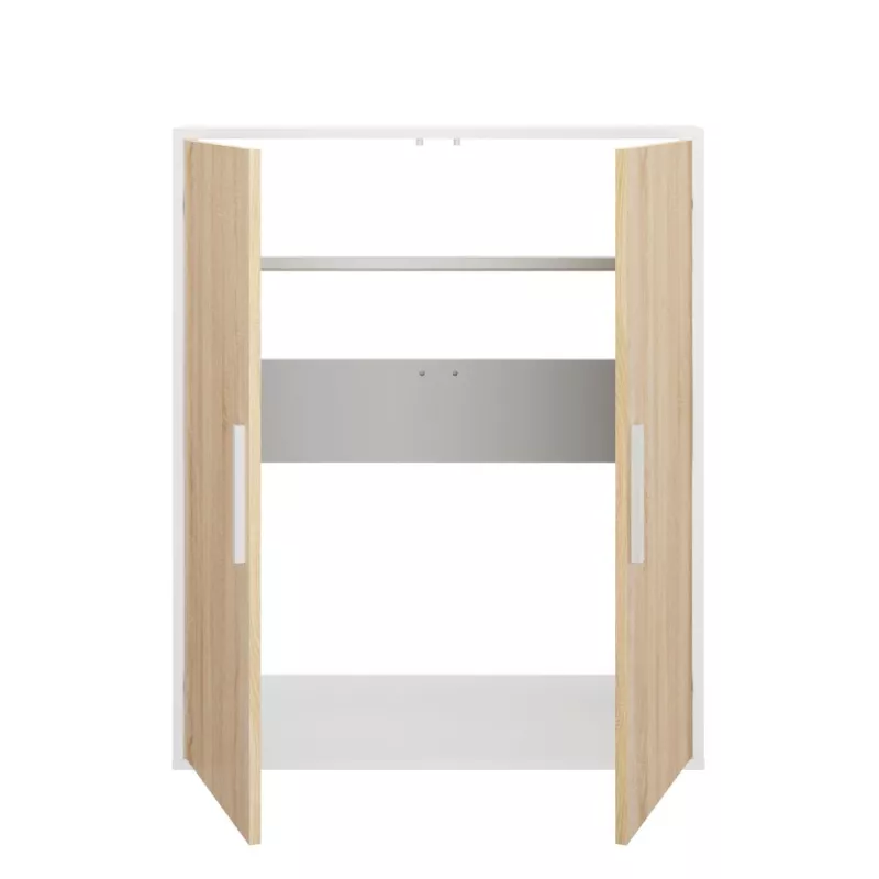 UNDER│Armoire sous pente 2 portes│Chêne│40x80xh110/70 cm