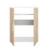 UNDER│Armoire sous pente 2 portes│Chêne│40x80xh110/70 cm