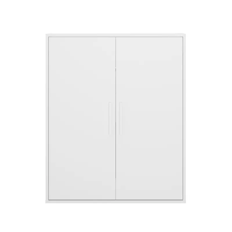 UNDER│Armoire sous-pente 2 portes│Blanc│40x80xh110/70 cm