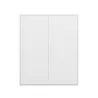 UNDER│Armoire sous-pente 2 portes│Blanc│40x80xh110/70 cm