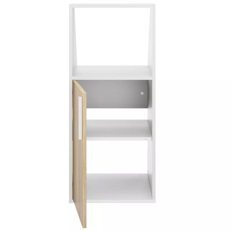 UNDER│Armoire sous-pente 1 porte│Chêne│50x48xh110/70 cm